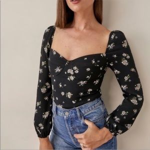 Reformation Reign Top - Daisy size 6 EUC
